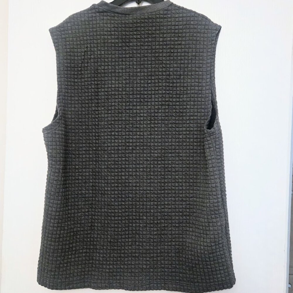 Men's Coofandy Vogue hipster gray waffle tank XXL - Picture 3 of 4